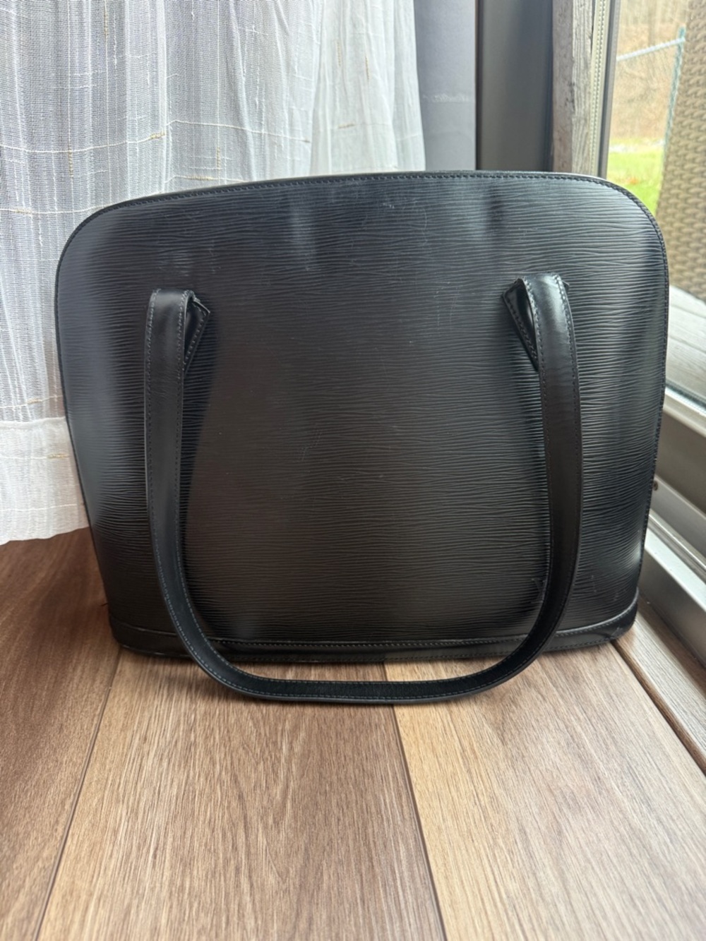 Louis Vuitton Black Structured Epi Leather Shoulder Bag